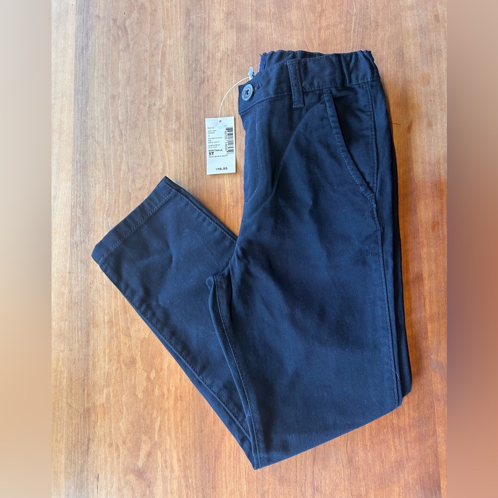 Childrens Place Uniform Pants Girl/Boy 5T NWT NAVY